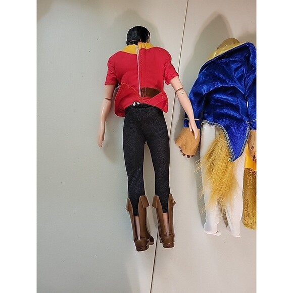 Disney Beauty & BEAST Lot Gaston barbie dolls - Picture 8 of 9